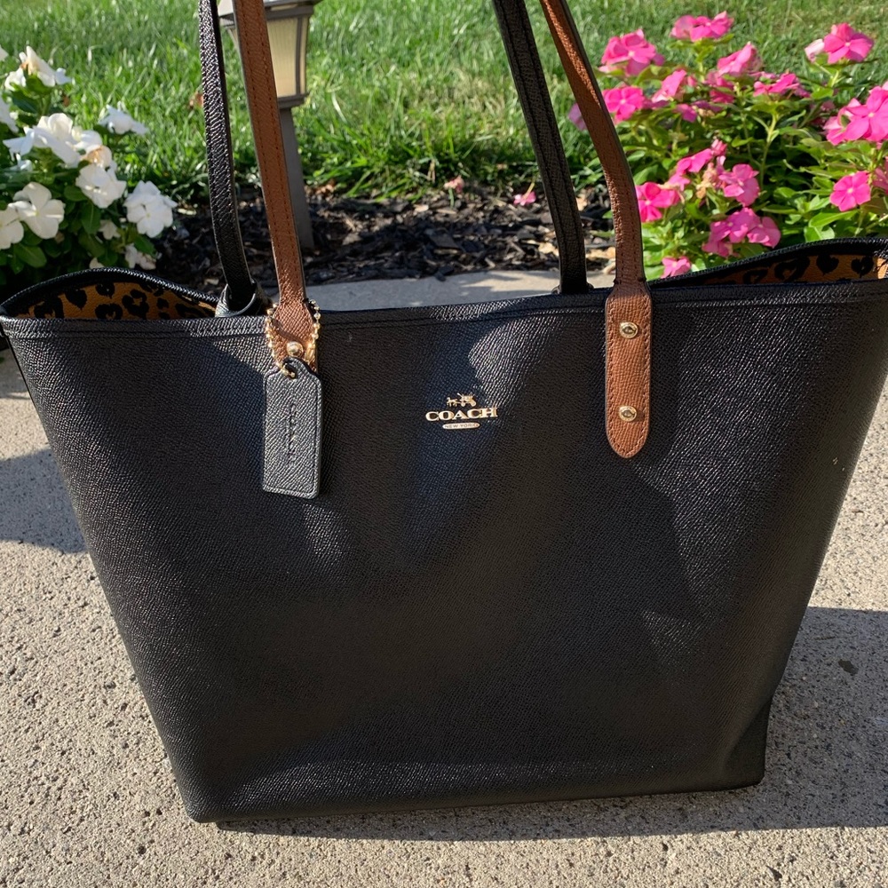 Coach reversible tote
